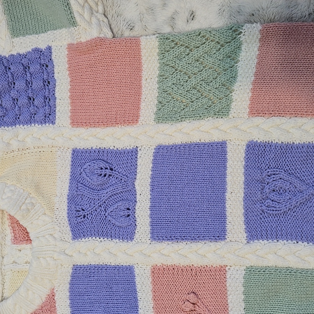 Handmade Pastel Block Sweater - Picture 8 of 10